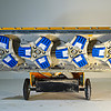 На шлифовальную машину Сплитстоун GM-4811 Crab устанавливается 12 франкфуртов на 4-х траверсах, обеспечивая ширину прохода 1200 мм